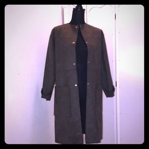 Zara Suede Long coat